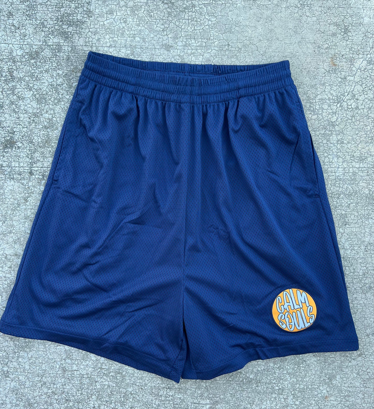 “Navy” Mesh Shorts