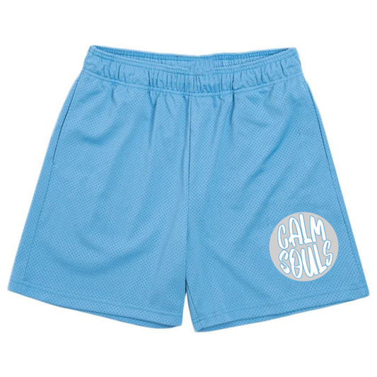 “Carolina Blue” Mesh Shorts