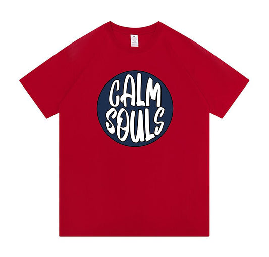“Fire Red” Calm Souls Tee